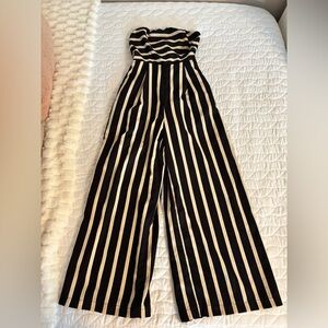 Used- Petal Roz Black & Beige Striped Item – Size S